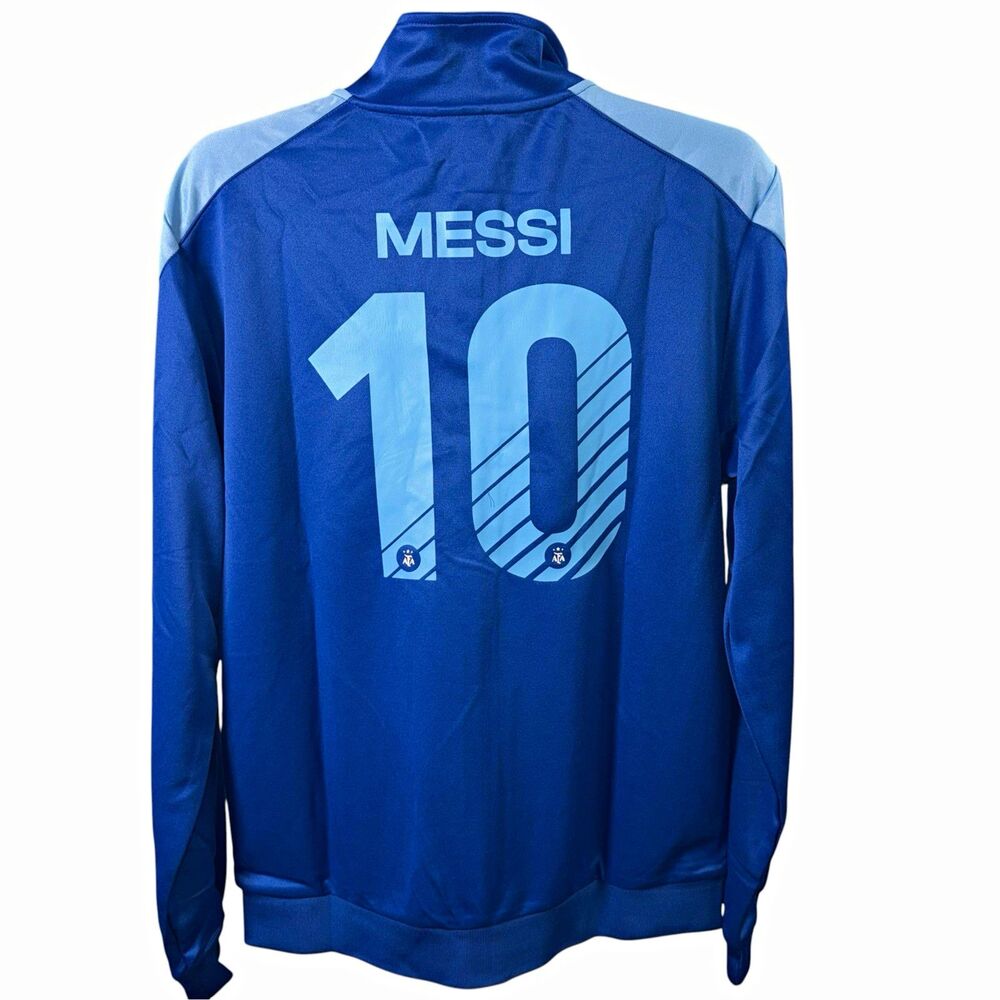 Argentina AFA Lionel Messi #10 Track Jacket Men’s Large Blue NWT
